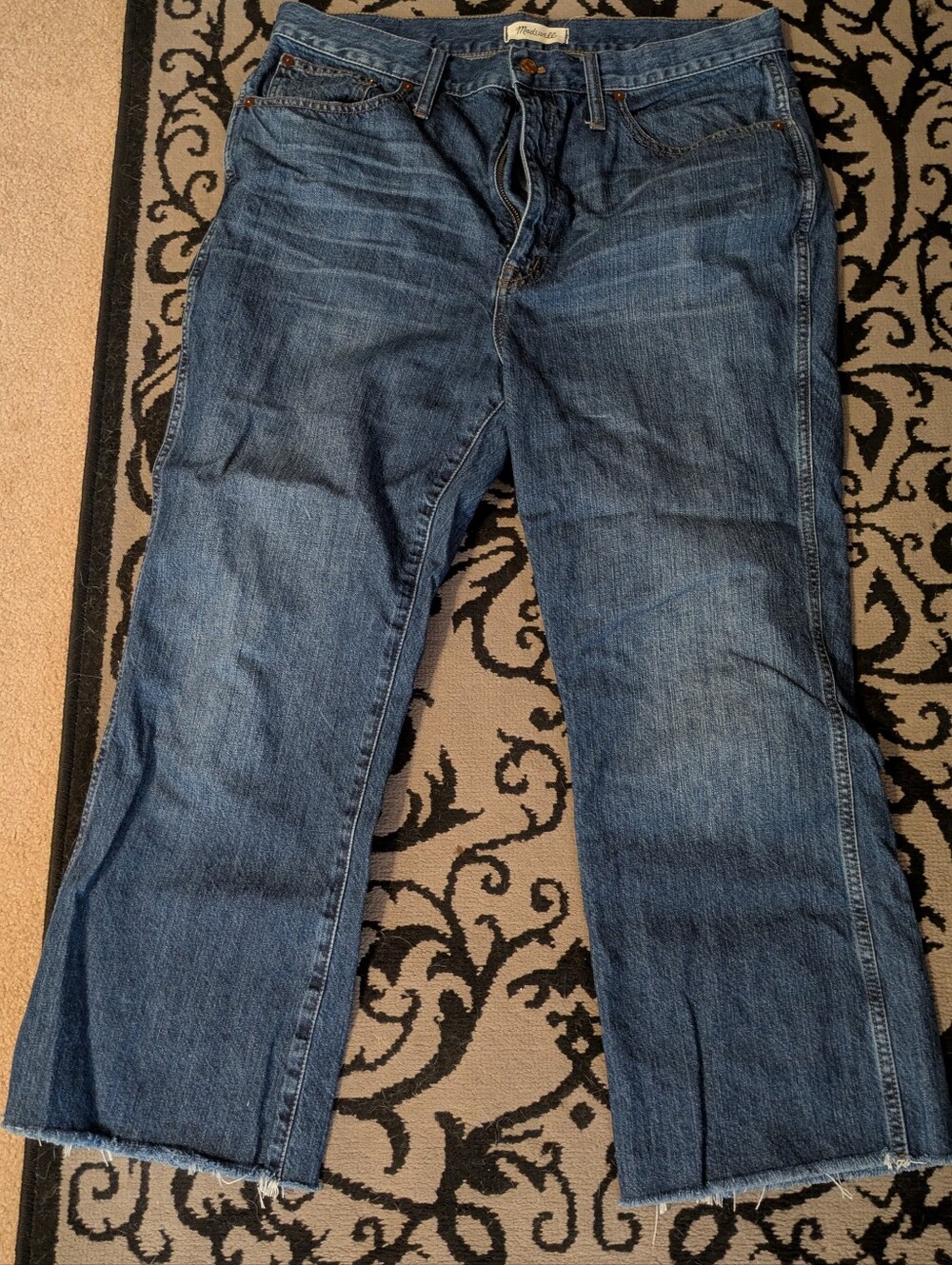 Madewell Indigo High-Rise Denim Cropped Jeans